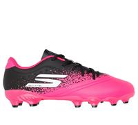 Skechers Razor 1.5 Jr Youth FG Sneaker in Black/Pink | Synthetic/Textile