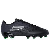 Skechers Razor 1.5 Jr Youth FG Sneaker in Black/Silver, Size 13 | Synthetic/Textile