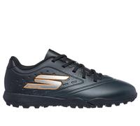 Skechers Razor 1.5 Jr Youth TF Sneaker in Black/Orange | Synthetic/Textile