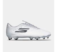 Skechers Razor Gold Firm Ground Football Boots 9 White/Silver