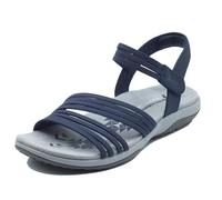 Skechers Reggae Coffee Run NVY Navy Womens Walking Sandals 163573