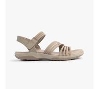 Skechers Reggae Slim - Coffee Run Womens Sandals Taupe Textile - Size UK 7