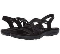 Skechers Reggae Slim - Simply Stretch - Strappy Gore Open Toe Sling Back Sandal Black