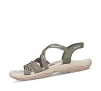 Skechers Reggae Turn It OLV Olive Green Womens Walking Sandals 163117 in a Plain Man-made in Size 6