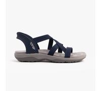Skechers REGGAE SLIM - STRETCH FLEX Womens Sandals Navy/Grey/Pink - UK 8
