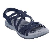 Skechers Reggae Slim - Summer Womens Gladiator & Strappy Sandals Navy, Blue, 8