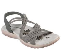 Skechers for woman. 163117 Reggae Slim Sandals - Turn It Up green (38), 1 to 3 cm, None, Casual