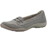 Skechers Relaxed Fit Breathe Easy Good Influence Womens Slip On Sneakers Gray 10 W