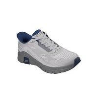 Skechers Relaxed Fit Flexslip-Ins Relaxed Fit Engineered Mesh Stretch Lace Slip On Trainers, Grey, Size 10, Men Grey