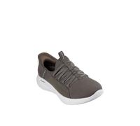 (Green, 5 (Adults')) Skechers Relaxed Fit Sport - Ballet Chic Textile Women's Olive Trainers