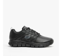 Skechers Relaxed Fit: Sure Track - Erath Sr Ladies Leather Anti-Slip Shoes Black