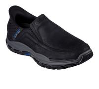 Skechers Slip Ins Respected Elgin BLK Black Mens comfort shoes 204810 in a Plain Leather in Size 12