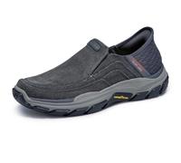 Skechers Respected-Holmgren Women's Loafers, Dark Grey, 12 UK | All Year Round | Slip On Shoe