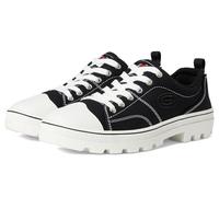 Skechers ROADIES TRUE ROOTS, Women's Low-Top Trainers, Black (Black Canvas/White Leather Trim Blk), 6 UK (39 EU)