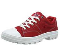 Skechers ROADIES TRUE ROOTS, Women's Low-Top Trainers, Red Canvas/White Leather Trim, 4.5 UK (37.5 EU)