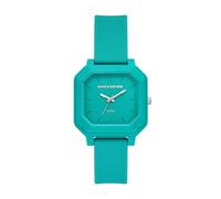 Skechers Rosencrans Square Three-Hand Blue Silicone Watch (Model: SR6381)