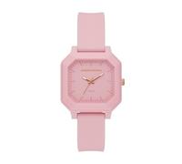 Skechers Rosencrans Square Three-Hand Blush Silicone Watch (Model: SR6377)