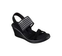 Skechers Rumblers Solar Burst Wedge Sandals Black