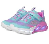 Girl's Skechers 303712L/TQMT COSMIC GLOW Girls Trainers Turquoise Multi - Blue/Green