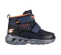 Skechers S Lights: Magna-Lights - Frosty Fun Boots in Navy Blue/Black, Size 8 | Textile/Synthetic