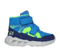 Skechers S-Lights: Magna-Lights - Thunder Squad Boots in Navy Blue/Lime, Size 9 | Synthetic/Textile