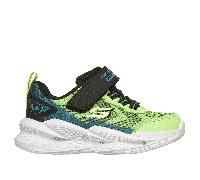 Skechers S-Lights: Meteor-Lights 2.0 Sneaker in Lime/Black, Size 7 | Textile/Synthetic