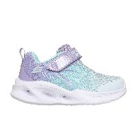 Skechers S-Lights: Sola Glow - Colour Breeze Sneaker in Lavender, Size 5 | Textile/Synthetic