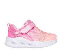 SKECHERS Sola Glow Girls' Sneaker, Pink/multicolor, 11.0 cm
