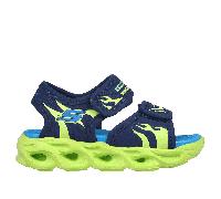 Skechers S-Lights: Thermo-Flash - Heat Tide Sandals in Navy Blue/Lime, Size 8 | Synthetic