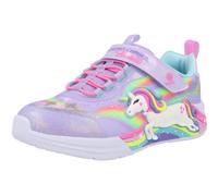 Skechers S Lights Unicorn Chaser Lavender Kids Sneakers Glitter Light Up