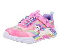 Skechers S Lights Unicorn Chaser Pink Girls Light-Up Glitter Sneakers Size