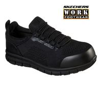 Skechers Safety Trainer Synergy Omat Slip Resistant Alloy Toe Shoe UK 6-13