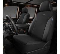 Skechers Seat Covers, Work Leather Car Seat Covers 5-Times Stronger Built-in Webbing, Oxford Fabric Front Seat Cover, Airbag Compatible, Automotive Comfort for Cars, Trucks, SUVs,Black