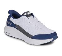 Skechers Men's Contour Foam Cozy Fit Slip-in Trainers, White Mesh/Duraleather/Navy Trim, 9.5 UK
