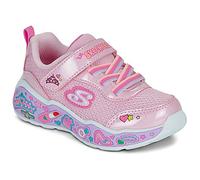 Skechers Play Scene - Fun Squad Sneaker in Light Pink, Size 6 | Synthetic/Textile, Machine Washable