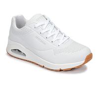 Skechers Women's Uno Stand on Air Sneaker, White With Rubber Sole, 5 UK