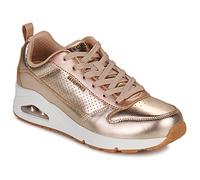 Skechers Women's Uno-Metallixs Sneaker, Rose Gold, 8 UK