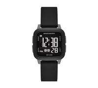 Skechers Silicone Sports Digital Watch for Women, Holmby Black, Women's Digital