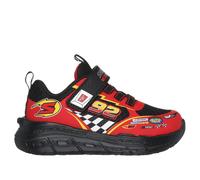 Skechers Trainers Skech Tracks Strap Comfy Black/Red Synthetic-Textile Boys UK 6 (EU 23)