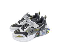 Skechers Skechers Garage Silver Black Kids Preschool Casual Shoes 402150-LSLBK