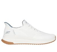 Skechers Skechers Hands-Free Slip-ins Bobs Squad 4 Direct Step Men's Trainers, White, 8 UK