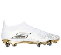 Skechers SKX_1.5 Elite SG Shoes in White/Black/Gold, Size 10.5 | Synthetic/Textile, Hyper Burst