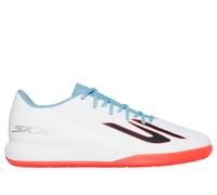Skechers SKX_2 Academy IC Shoes in White/Turquoise, Size 7 | Synthetic