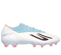 Skechers SKX_2 Elite FG Shoes in White/Turquoise, Size 11.5 | Synthetic/Textile, Hyper Burst