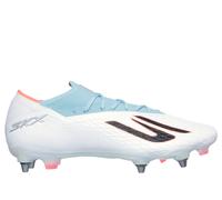 Skechers SKX_2 Elite SG Shoes in White/Turquoise, Size 8.5 | Synthetic/Textile, Hyper Burst