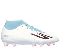 Skechers SKX_2 High Academy AG Shoes in White/Turquoise, Size 10 | Synthetic/Textile