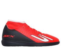 Skechers SKX_2 Jr High Youth IC Sneaker in Red/Black, Size 1.5 | Synthetic/Textile
