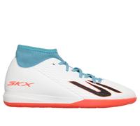 Skechers SKX_2 Jr High Youth IC Sneaker in White/Turquoise, Size 3 | Synthetic/Textile