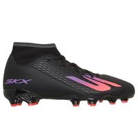 Skechers SKX_2 Jr High Youth MG Sneaker in Black/Purple, Size 4 | Synthetic/Textile