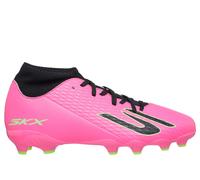 Skechers SKX_2 Jr High Youth MG Sneaker in Pink/Black, Size 3 | Synthetic/Textile